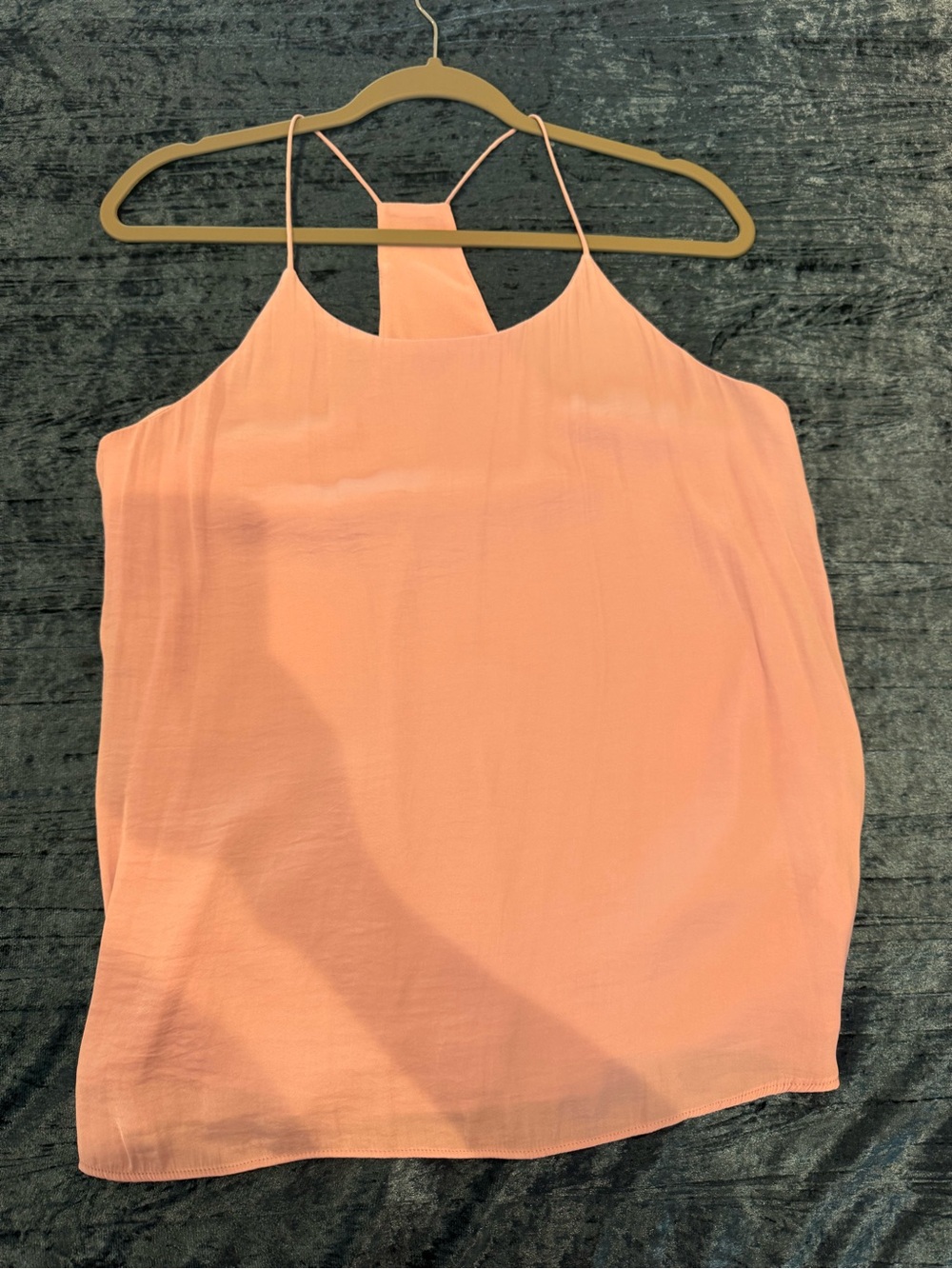 Naked Zebra Peach Halter-Style Camisole